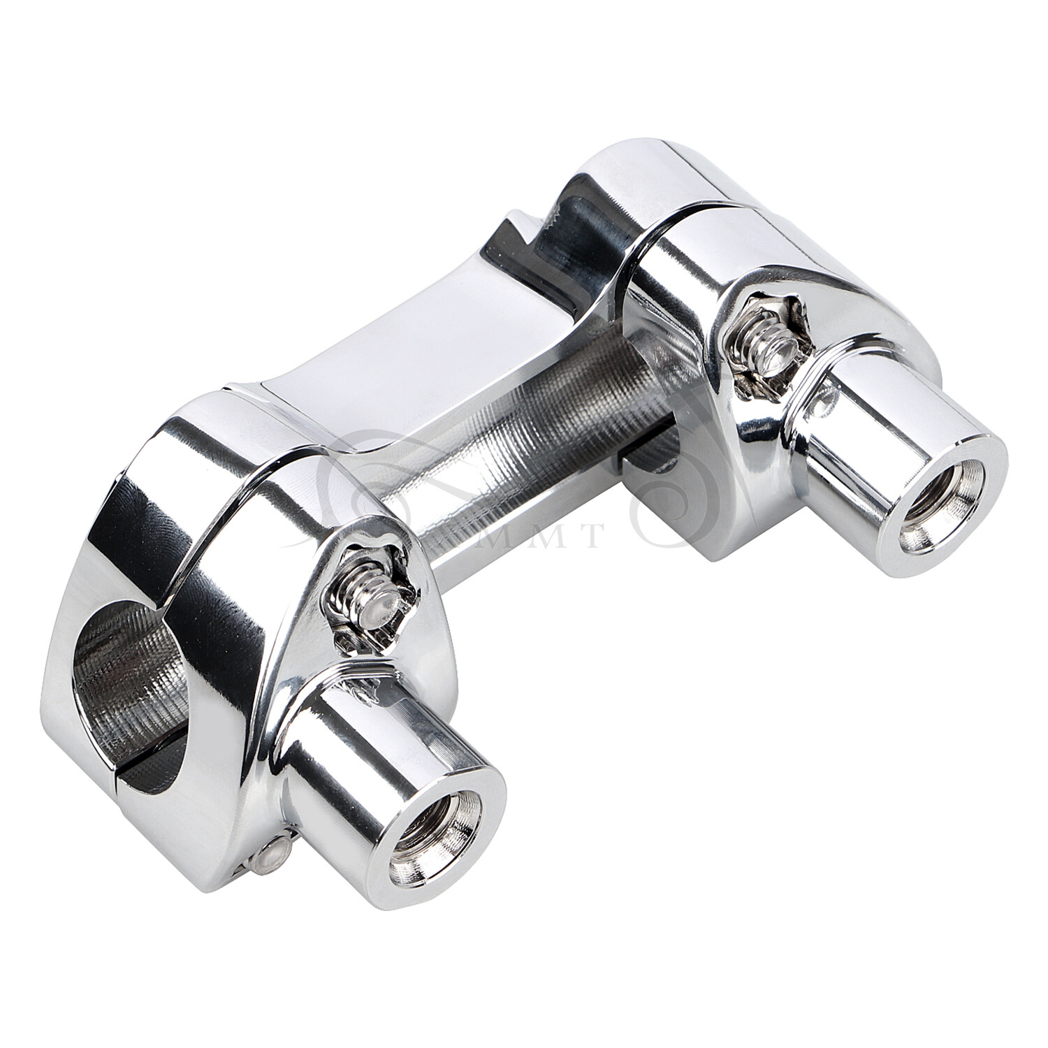 Chrome 1.7" Handlebar Risers Top Clamp For Harley Fat Boy Heritage Softail FLSTC