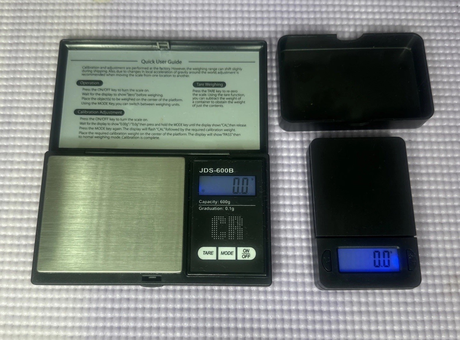 Lot Of CR JDS-600B 0.1g / 600g & JDS-P600 Portable Pocket Digital Weighing Scale