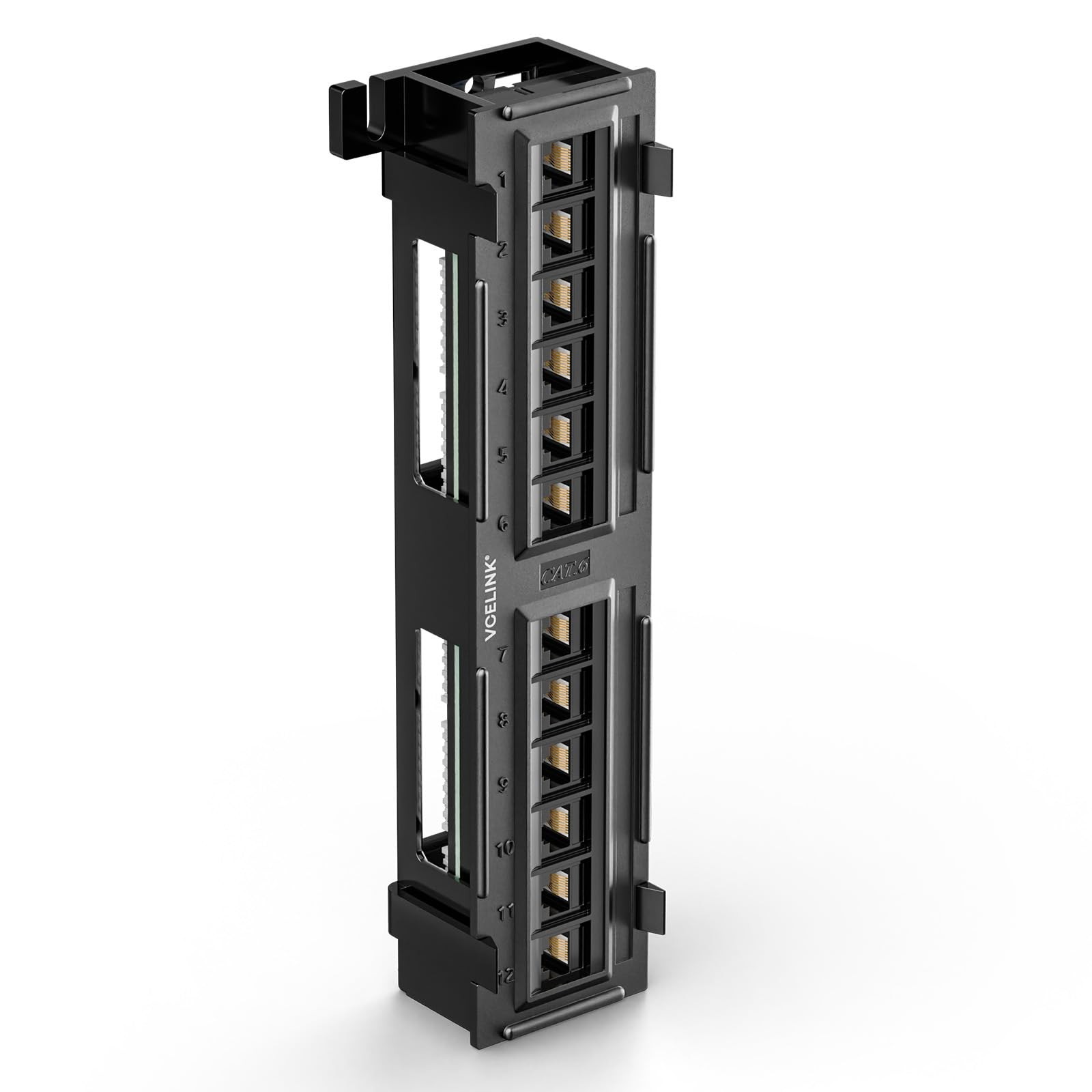 1 PCS 12 Port Cat6 Patch Panel 1000 Mbps UTP Network Panel With Wall Bracket