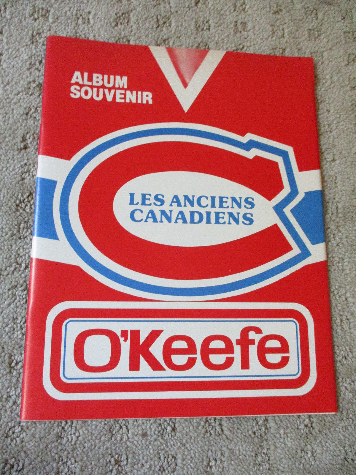 1978-79 O'Keefe MONTREAL CANADIENS OLDTIMERS SOUVENIR ALBUM PROGRAM RICHARD