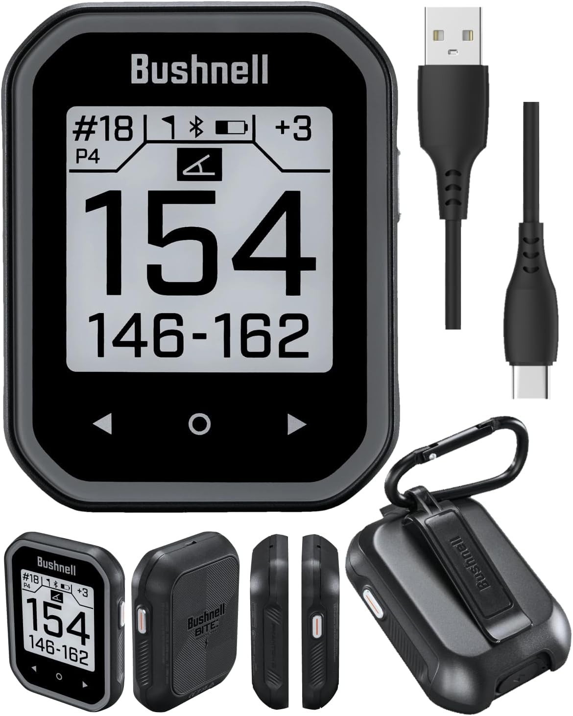 Wearable4U - Bushnell Phantom 3 Slope GPS Golf Rangefinder - Black - Great Price