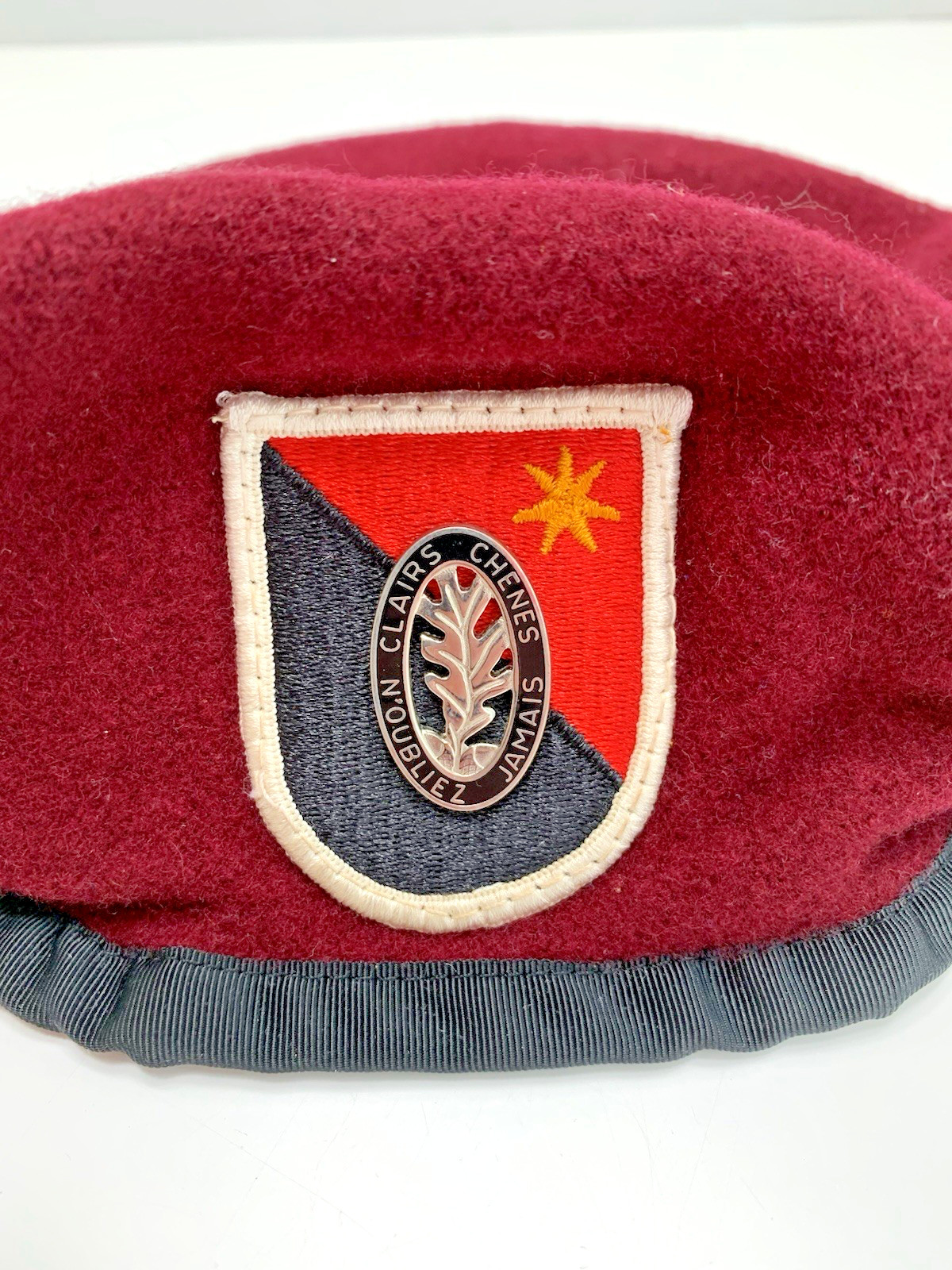 US Army Airborne Elite 6th BEB Maroon Beret ~ Genuine Vintage ~ GWOT Era
