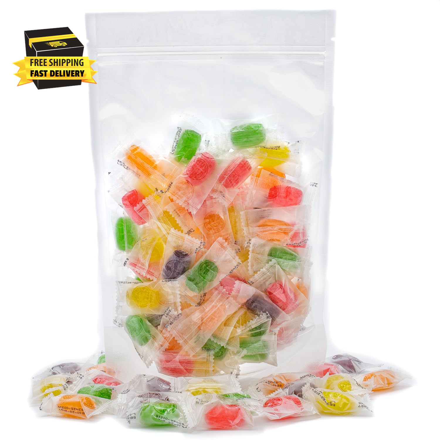 Assorted Fruit Hard Candy 1 Lb | Flavors (Orange, Cherry, Lemon, Apple, Grape) |
