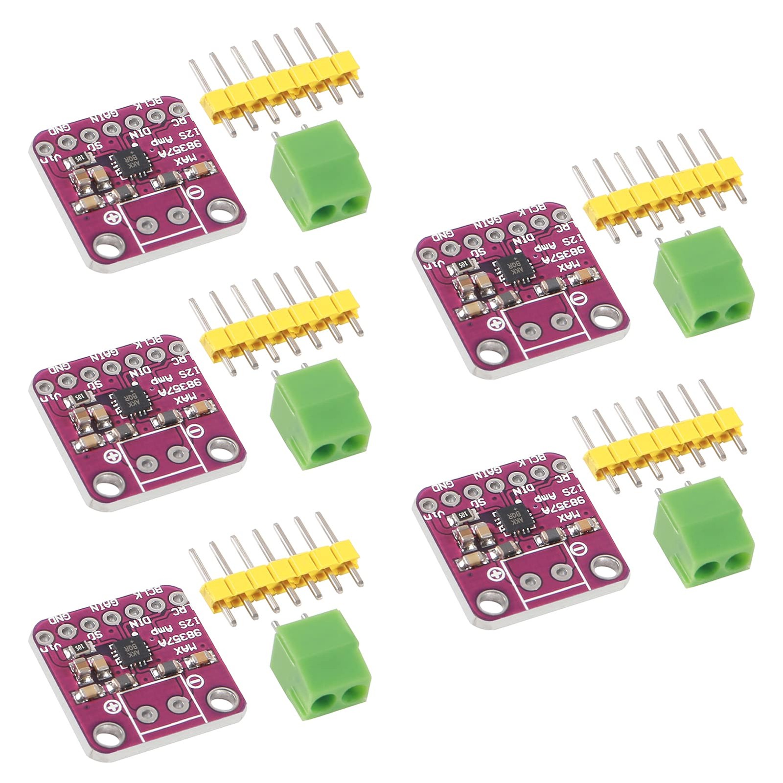 5PCS MAX98357 I2S Audio Amplifier Module,Audio Amplifiers Filterless Class D ...