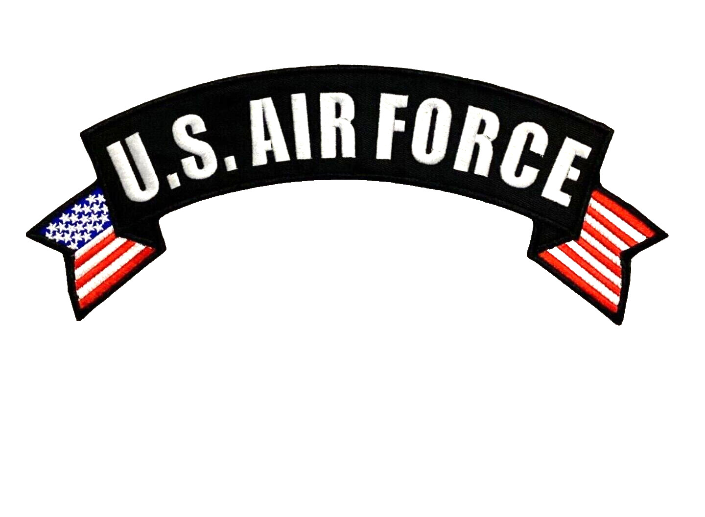 U.S. AIR FORCE Large Military Rocker/Tab Patch for Vests or Jackets
