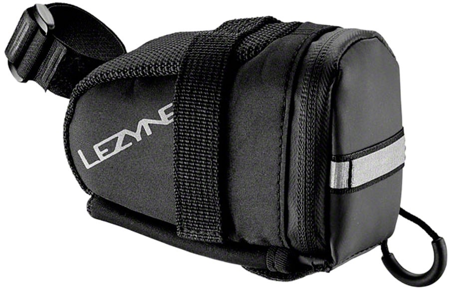 Lezyne S-Caddy Black Waterproof Nylon Seat Bag with Tire Levers & Patch Kit