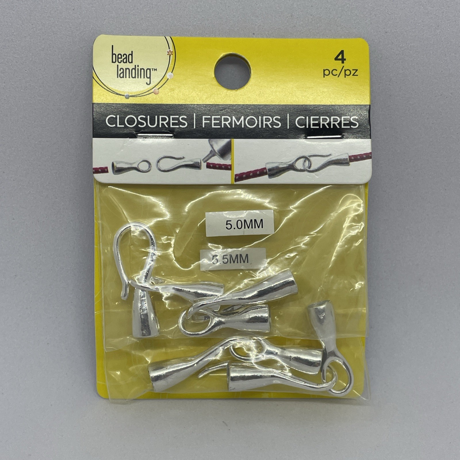 Bead Landing Closures - 4 Pieces - Michael's 347059 Nickel Free