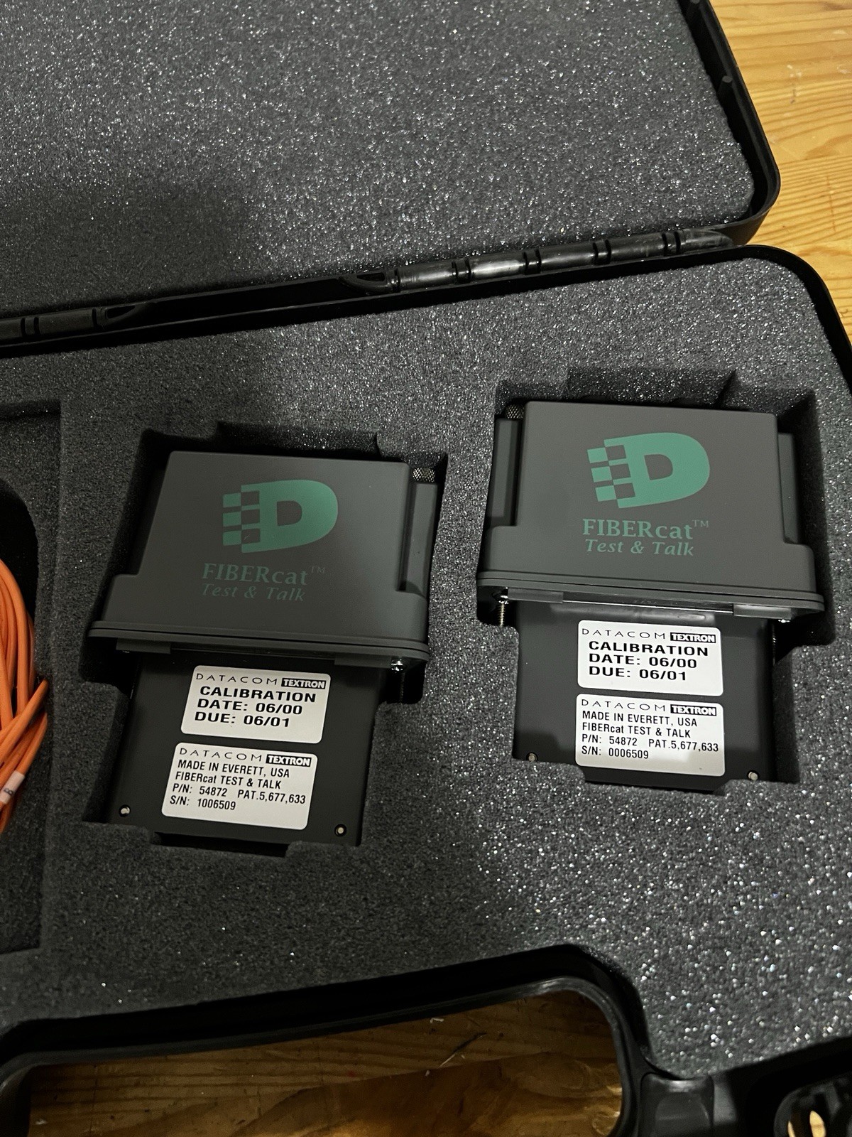 DATACOM TEXTRON FIBERCAT TEST &TALK 54872