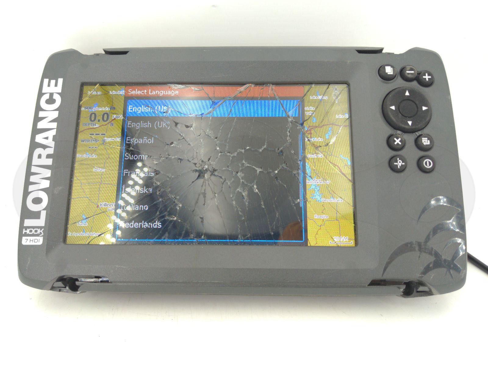 LOWRANCE HOOK 7 HDI FISHFINDER BOAT RADAR DISPLAY MULTIFUNCTIONAL MONITOR HEAD