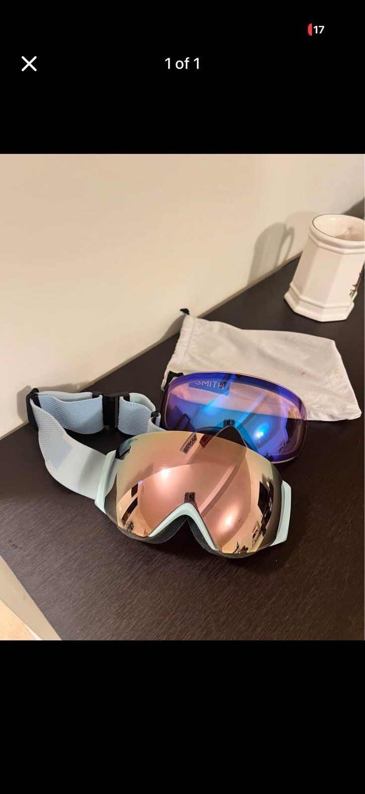 Women’s Smith I/O Mag S Goggles w/ extra lense