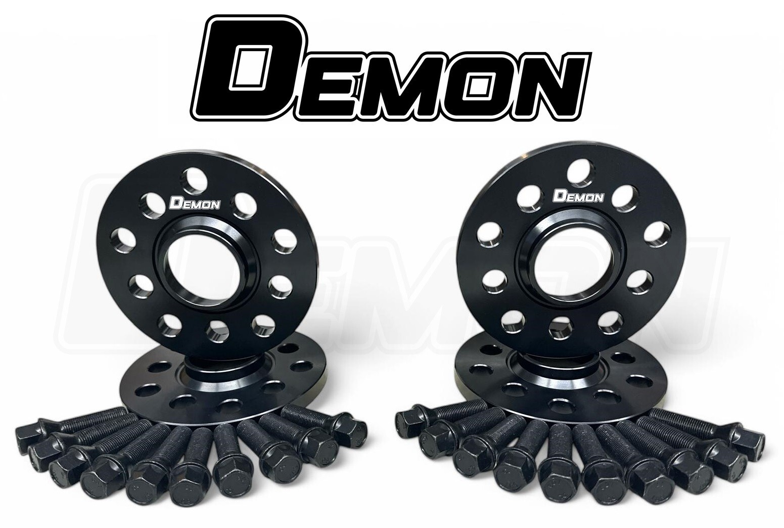 2x15mm 2x20mm Black DEMON Wheel Spacers & Bolts MINI cooper 14+
