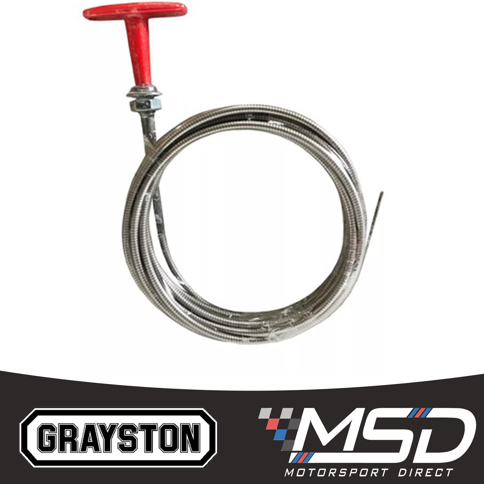 Engine Pull to Stop Fuel Choke Cable Wire Stainless Steel Tractor Digger 3000mm