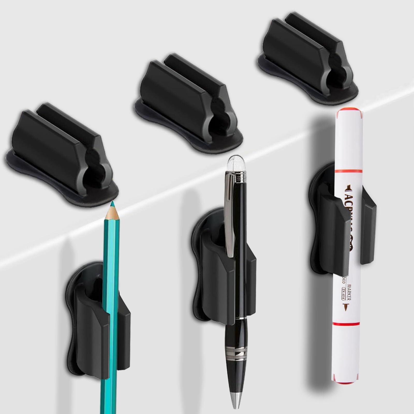 Adhesive Silicone Pencil Holder Clipboard Attachment Pencil Clip