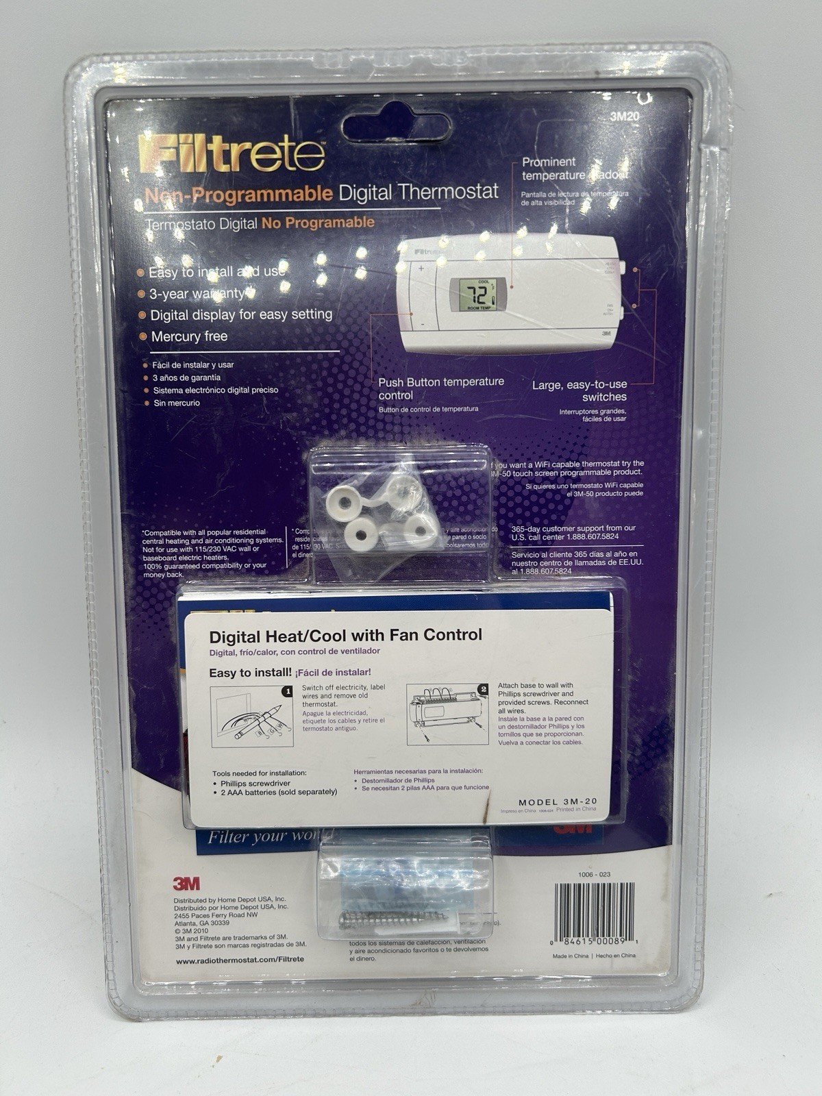 Filtrete 3M20 Non-Programmable Digital Thermostat