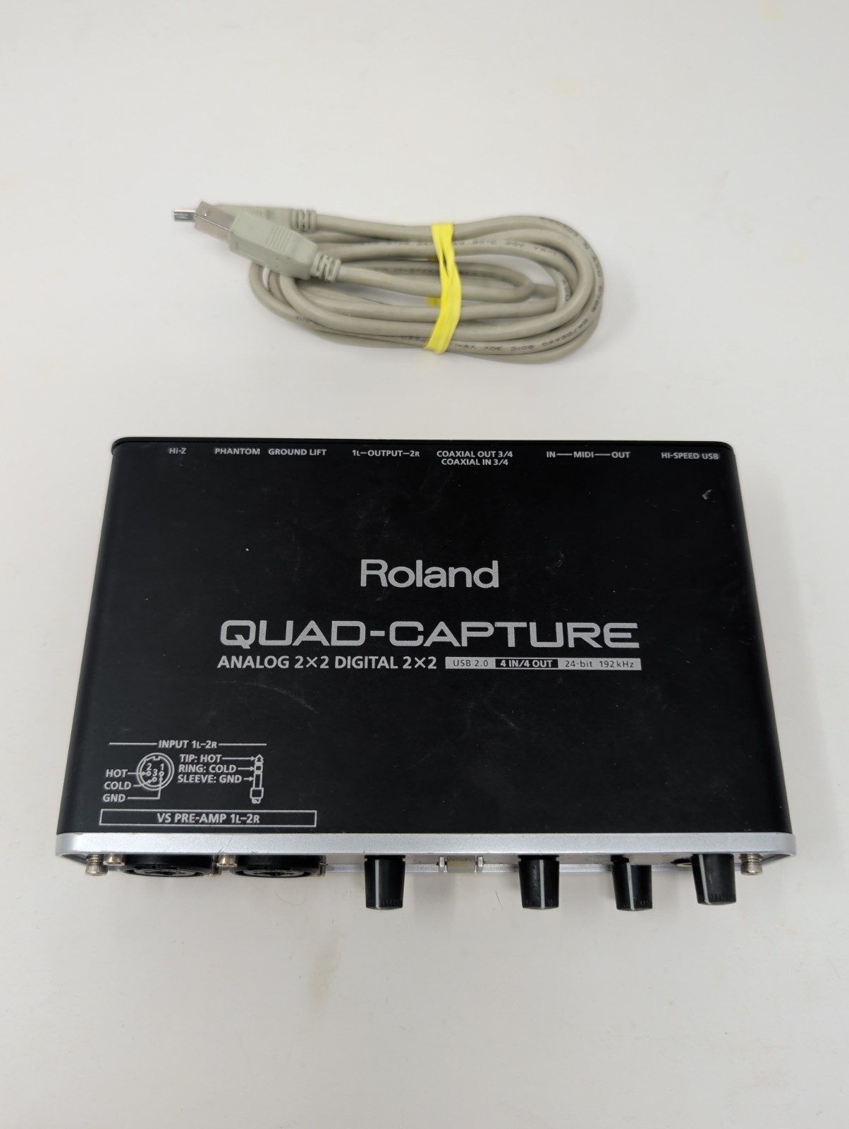 Roland QUAD-CAPTURE UA-55 USB 2.0 Audio Interface 4x4 24-Bit 192kHz w/ USB Cable