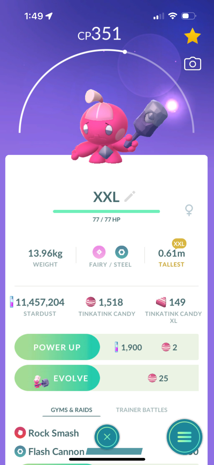 Trade Pokemon - POKEMON XXL - XXS - Pokemon  Trade go