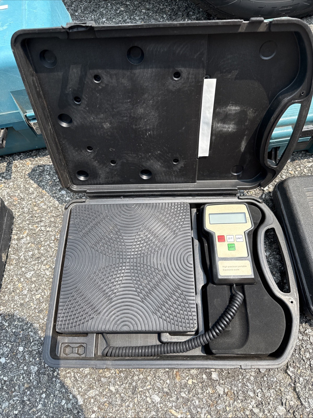 220 Lbs Electronic Refrigerant Charging Digital Weight Scale With Case for HVAC