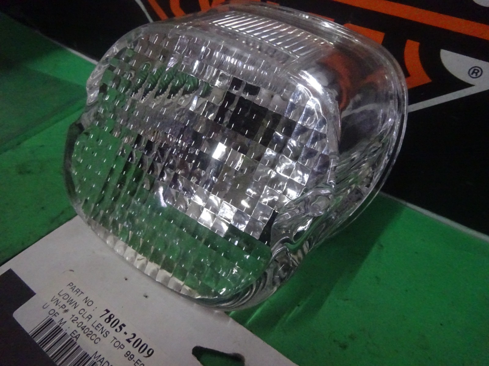 Harley BTs XLs CHOICE of Rpl 99-03 LAYDOWN CLEAR TAILLIGHT LENS TOP/BOT WINDOW