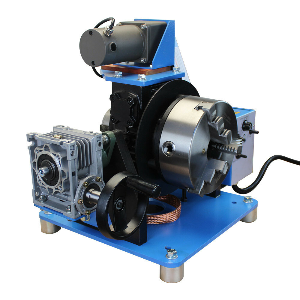 8 Inch Chuck Welding Positioner Rotary Table with 0-90° Tilt & 200 Lbs Capacity