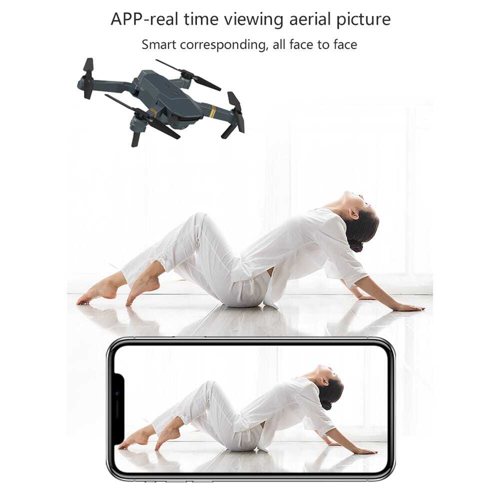 4K Drone HD Wide Angle Camera Drones WiFi Foldable E58 RC Quadcopter 2 batteries