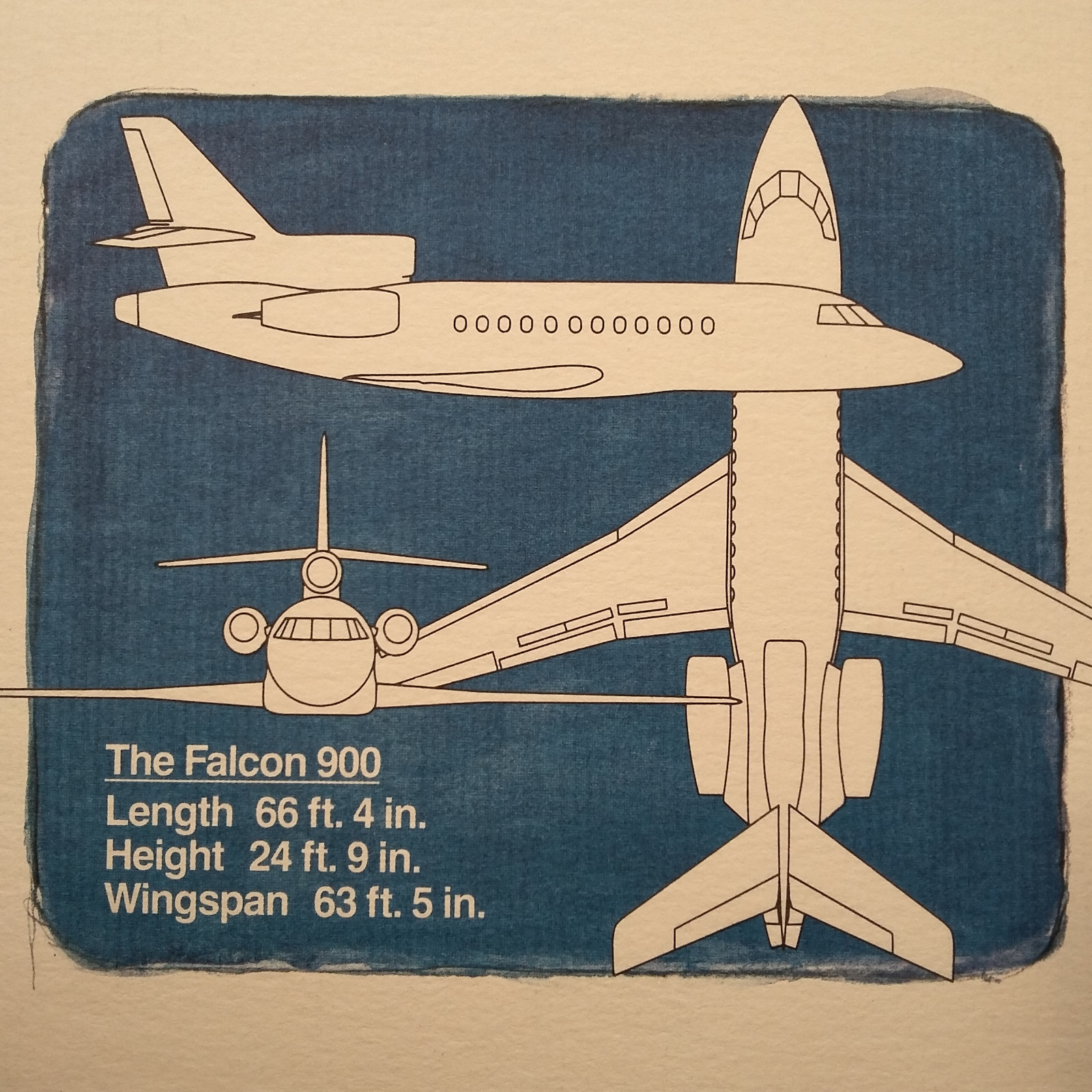 Original Falcon 900 Sales Brochure, 8 page, 8.25 x 11"