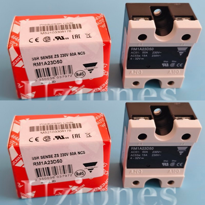 2PCS Replace For Carlo Gavazzi RM1A23D50 Solid State Relay 3-32V Singlephase 50A