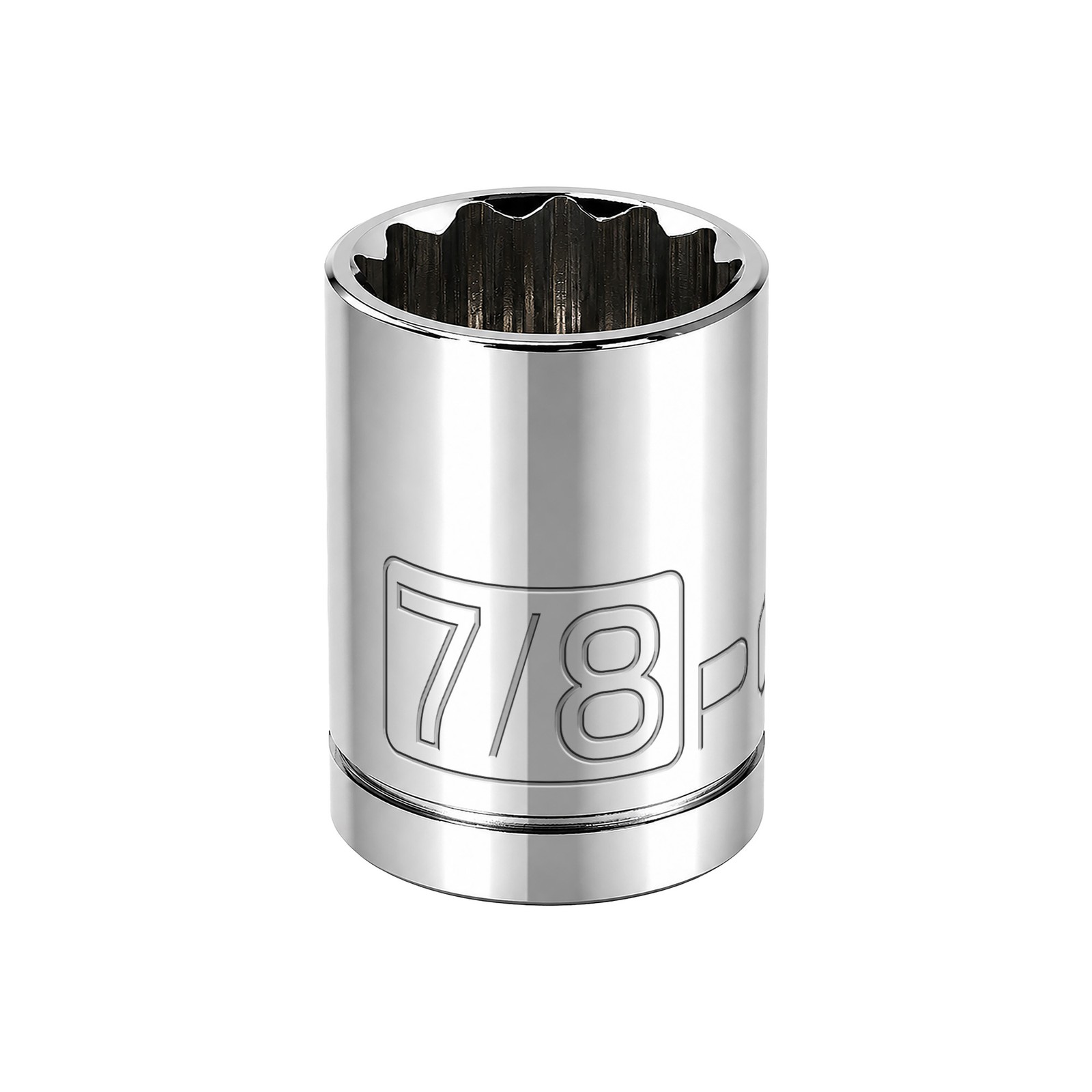Powerbuilt 1/2 Inch Drive x 7/8 Inch 12 Point Shallow Socket - 642005
