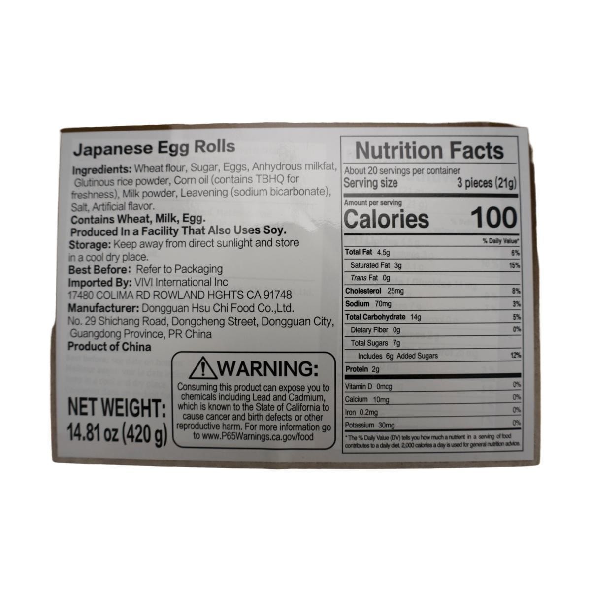 New Original Egg Rolls Canned 14.8 oz