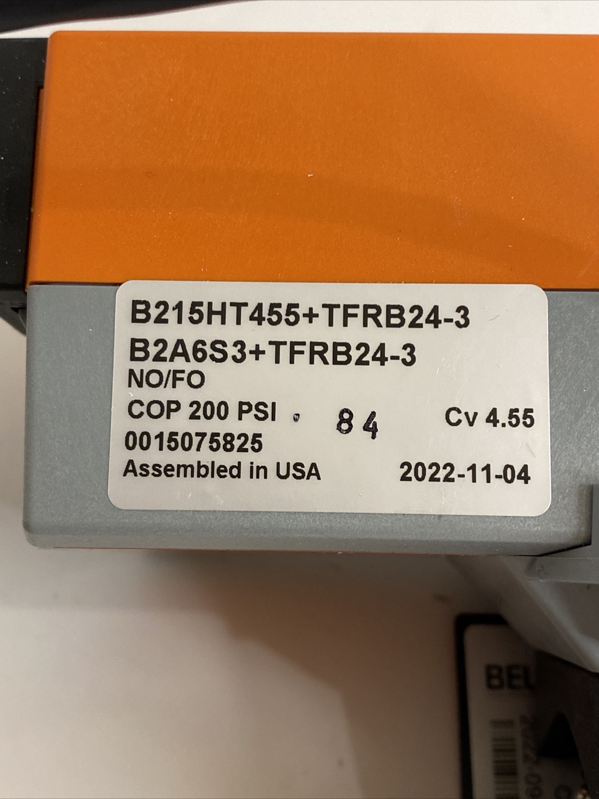 Belimo B215HT455+TFRB24-SR CV 4.55