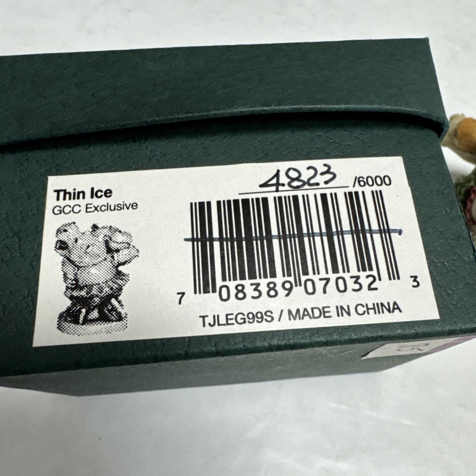 Harmony Kingdom GCC Exclusive Thin Ice Skating Hippos Trinket Box- #4823 Signed