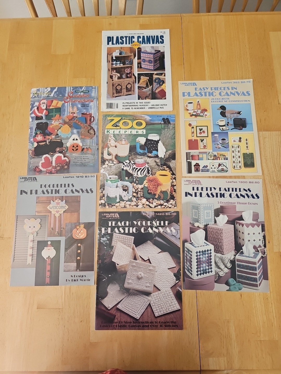 Assortment of Plastic Canvas Pattern Leaflets