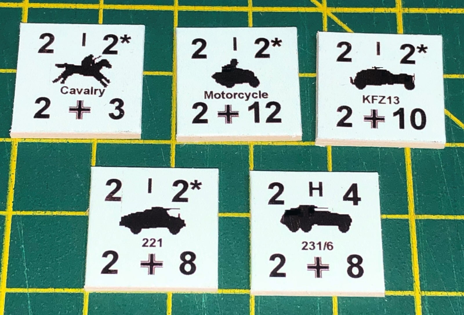 Panzer Leader + PanzerBlitz Recon, for Avalon Hill, 72 counters + 4 scenario