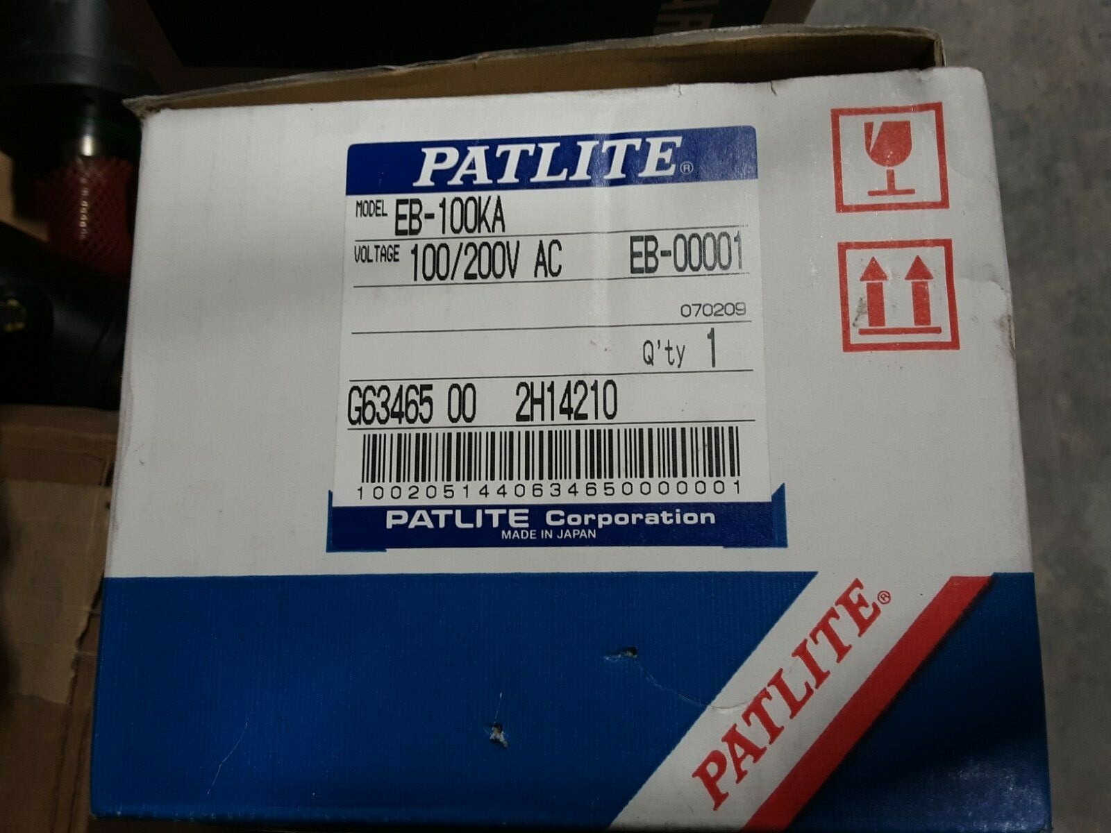 Patlite alarm 100/200V model EB-100KA