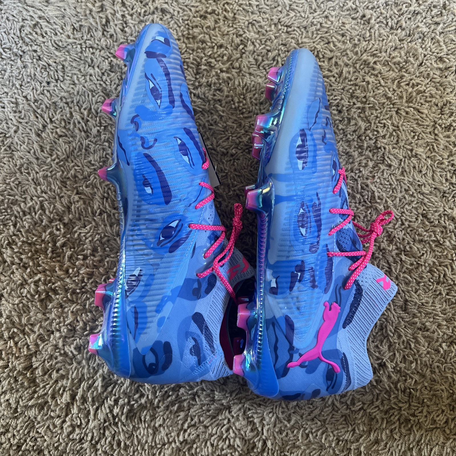 PUMA Future 8 Ultimate FG/AG KidSuper Day Dream Soccer Cleats US 12 Blue Rare