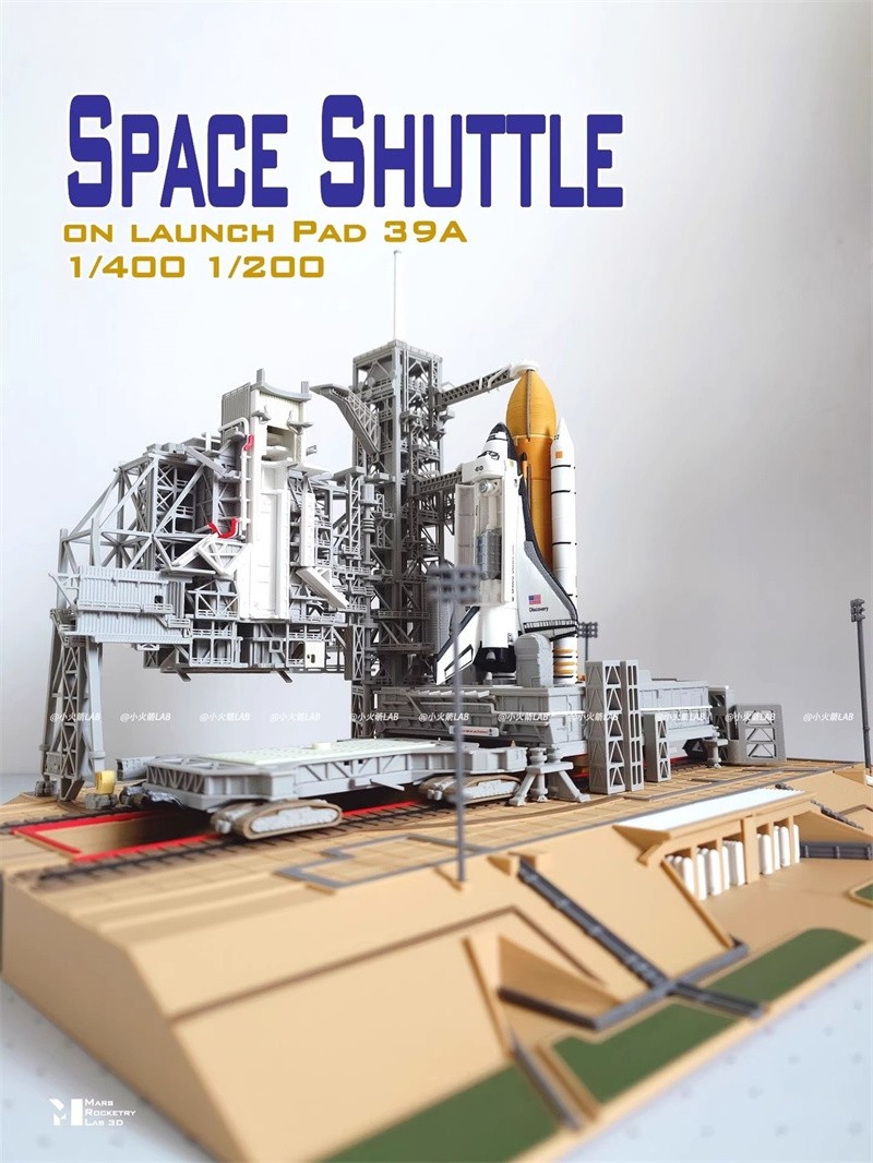 1/400 39A Space Shuttle Launch Site 3D Printed Finished Model