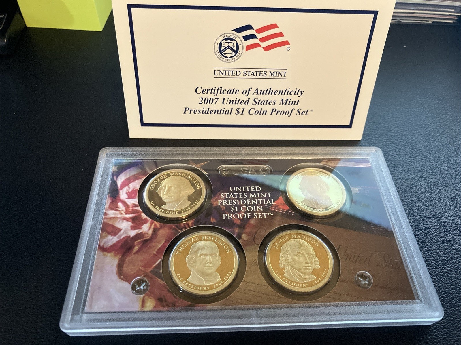 2007 U S Mint Presidential $1 Coin Proof Set