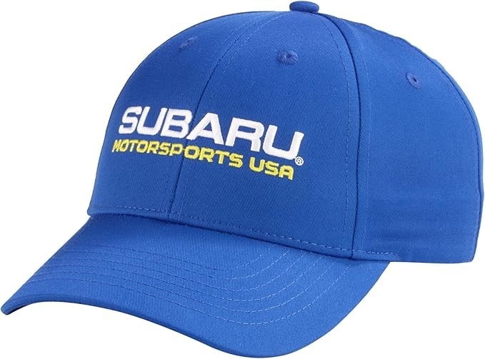 Genuine Subaru Motorsports USA Logo Chino Cap Hat STi Forester WRX Outback Blue