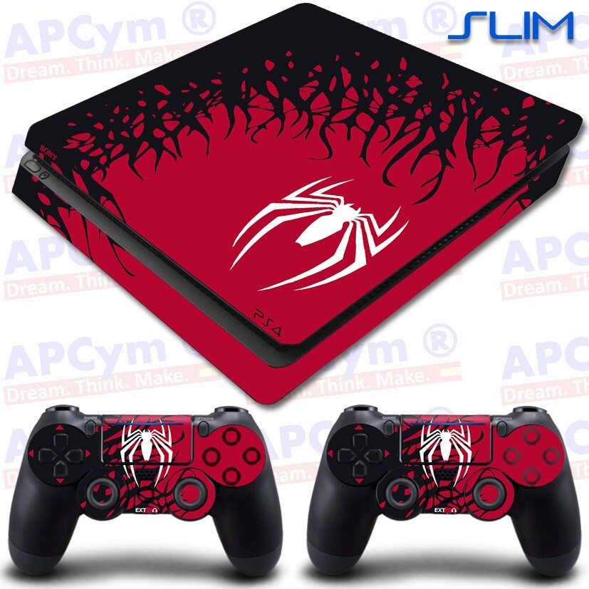 Vinyl Skin Vinyl for PS4 SLIM SPIDER SPECIAL EDITION