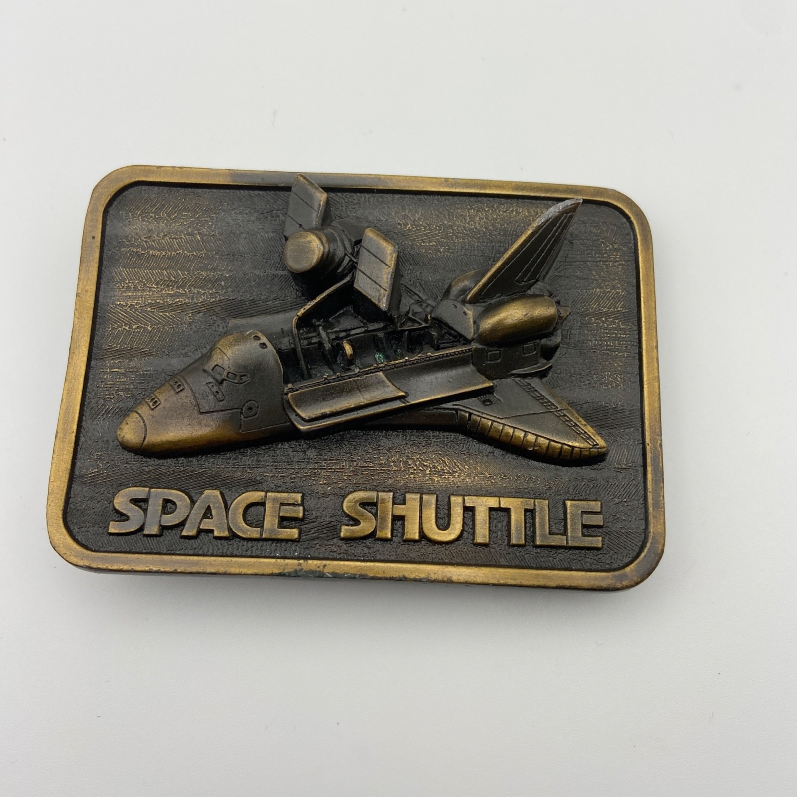 Vintage 1980 The Buckle Connection NASA Space Shuttle Men's Belt Buckle MCMLXXX