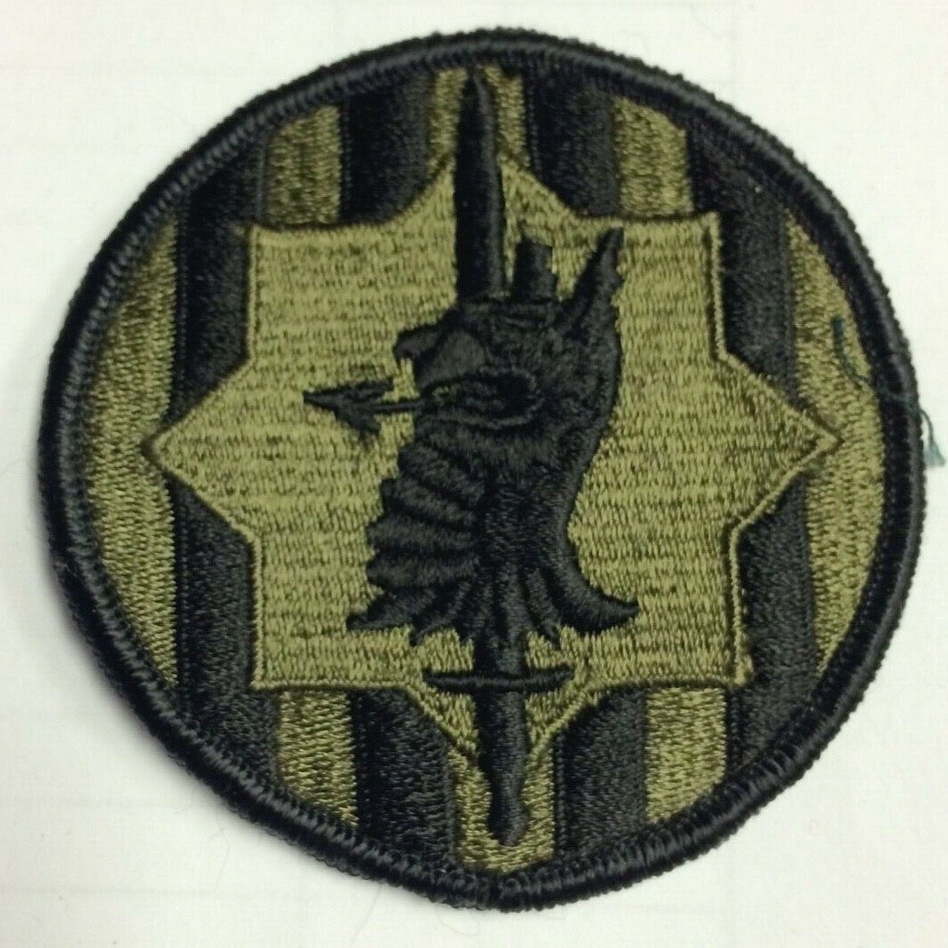 US Army 89th Military Police MP Brigade Subdued Patch Fort Hood Texas #64