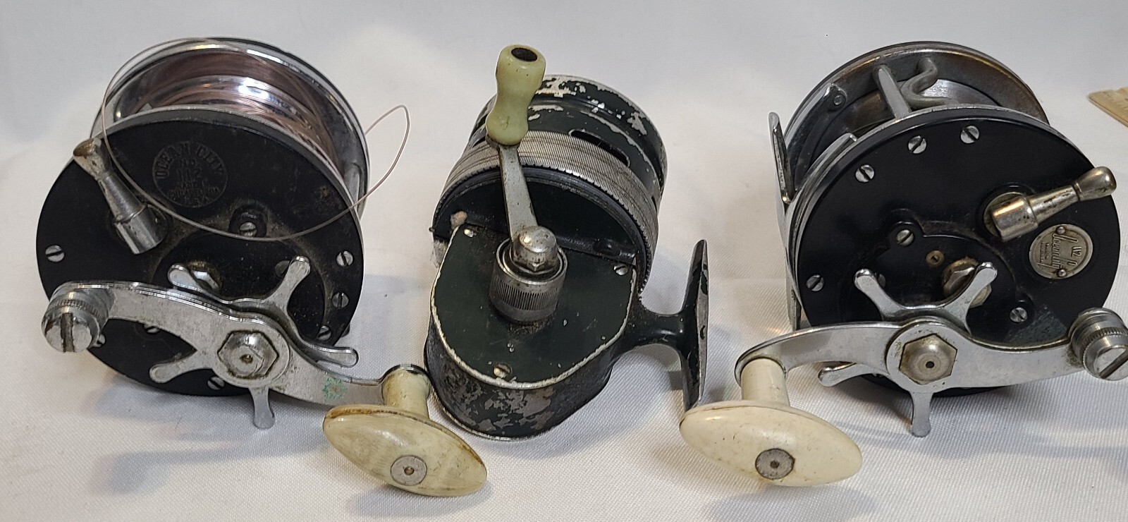 3 Vintage Ocean City Fishing Reels No 112
