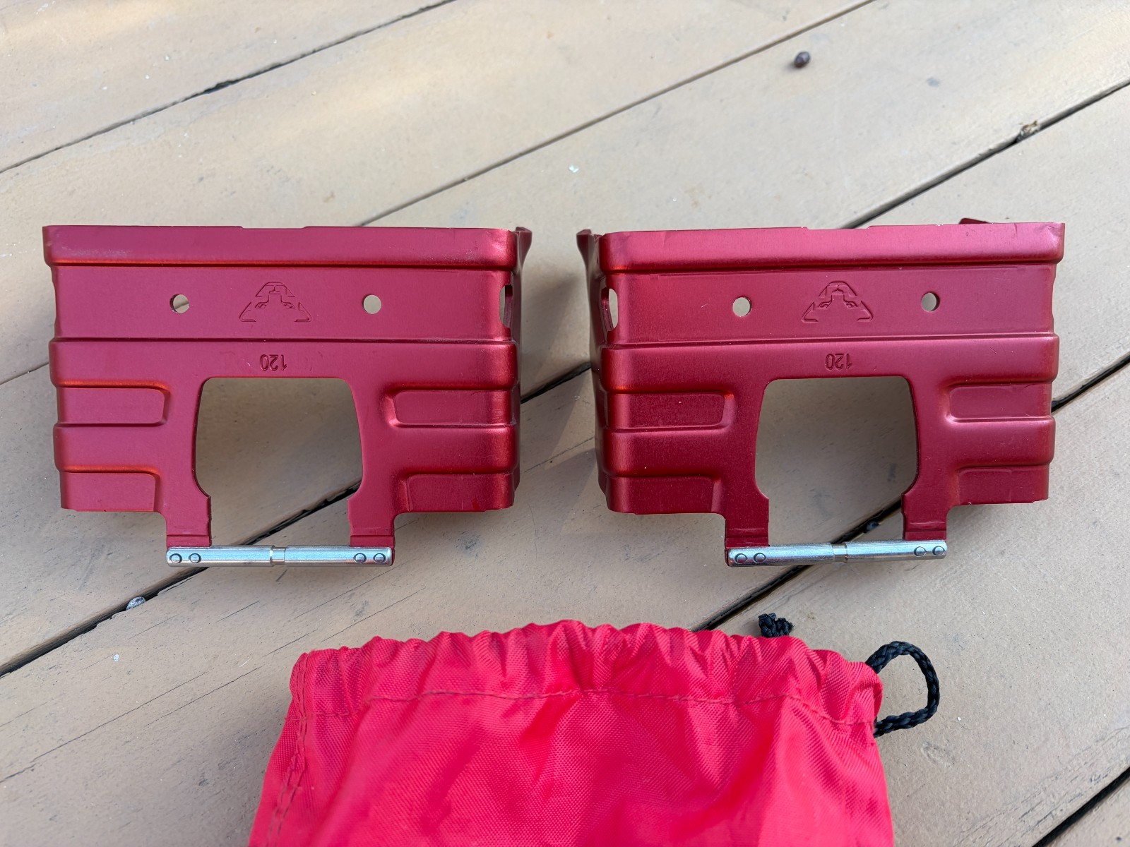 Dyanafit Ski 120mm Crampons - Red-w/bag