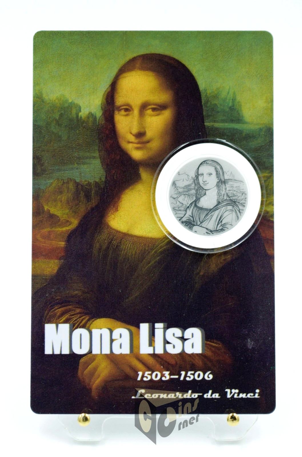 Mona Lisa by Da Vinci  1/500 Oz 999 Silver Coin 1 Dollar Liberia 2026