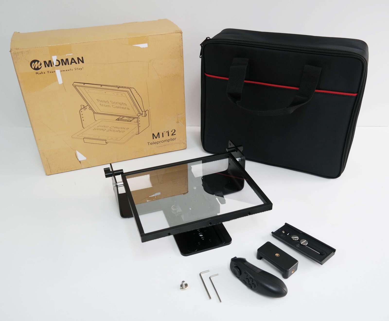 Moman Teleprompter MT12 Metal Prompter Kit 12" for 12.9"