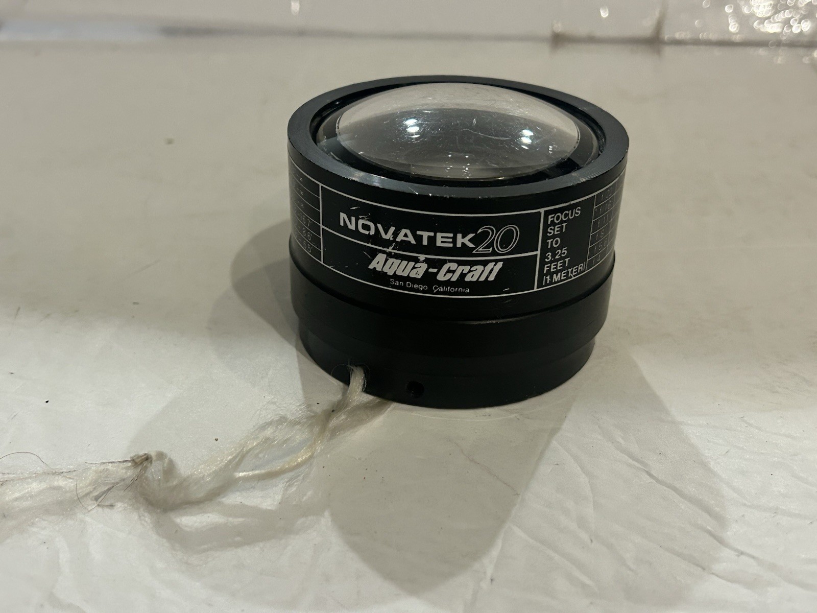 VTG RARE Aqua Craft Novatek 20 Camera Underwater Lens Scuba Diving For Nikonos F