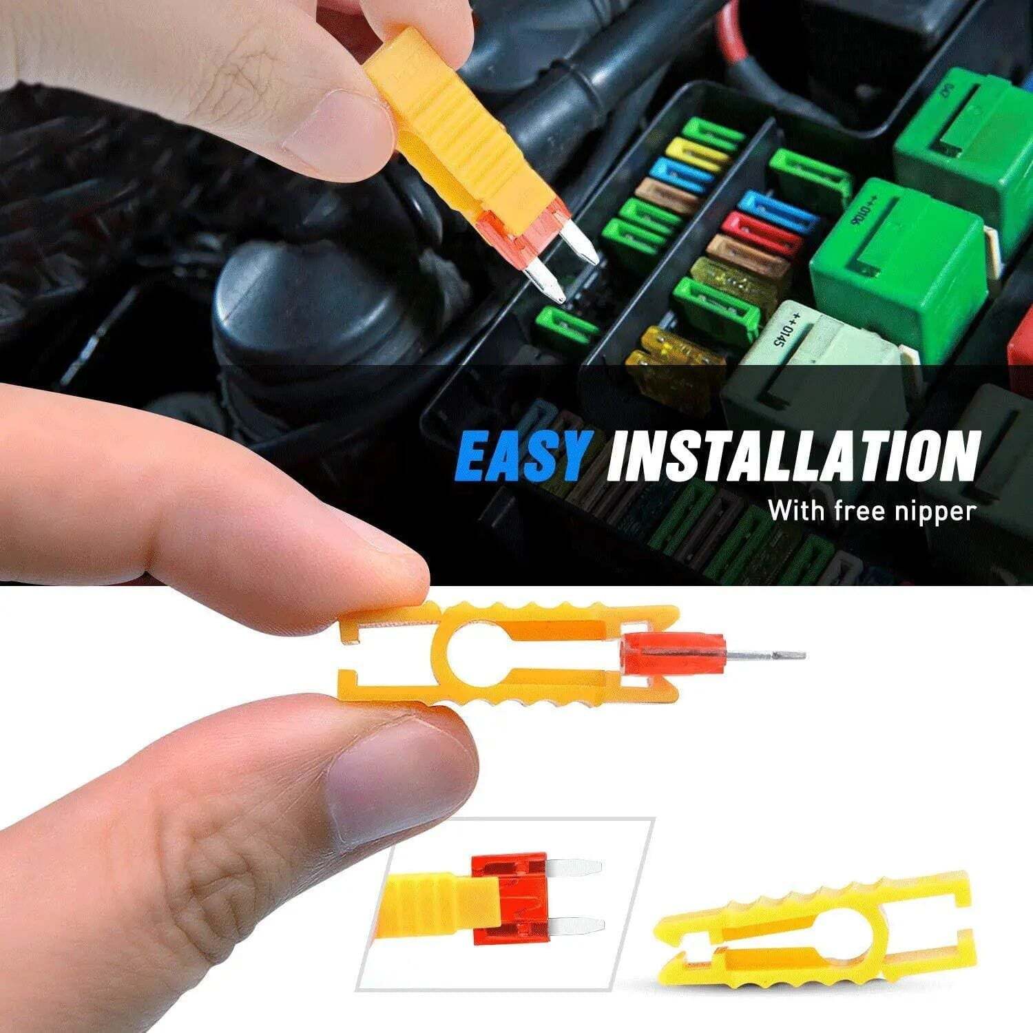 Nilight 120Pcs Mini ATM/APM Blade Fuses Assortment Kit