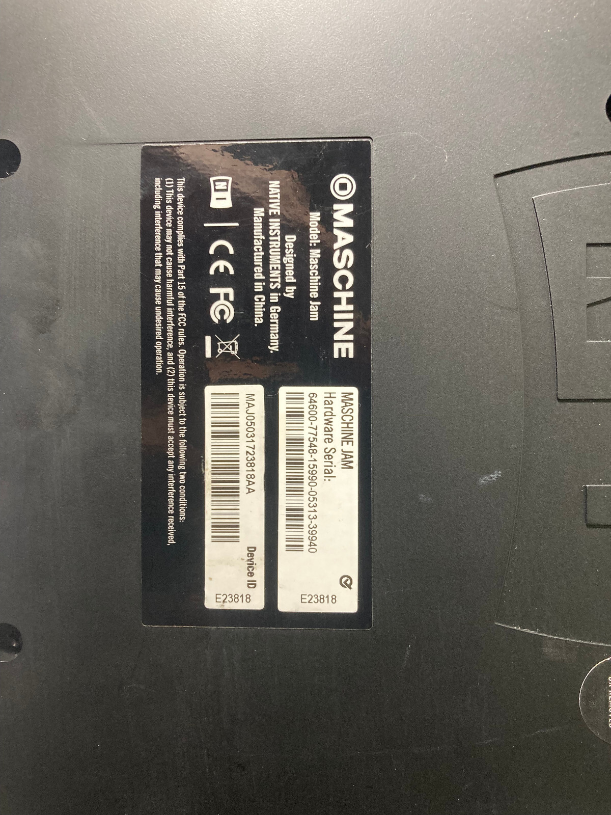 Native Instruments MASCHINE JAM Production & Performance MIDI Controller Used