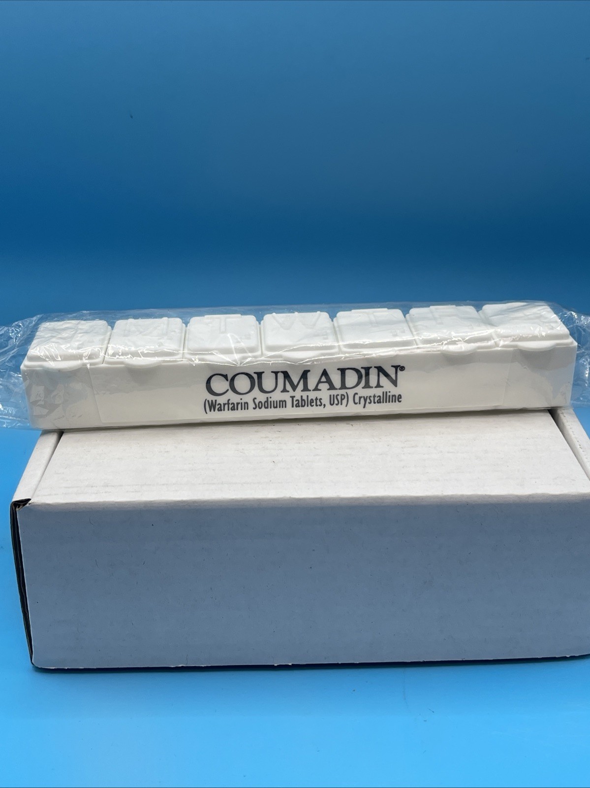 Coumadin Weekly Pill Organizer Daily Medicine Advertising Pharmaceutical
