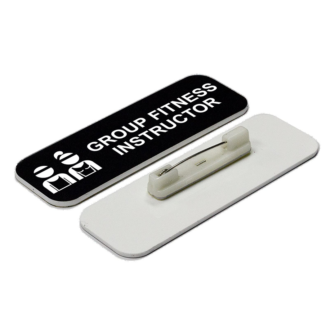 Signs ByLITA Group Fitness Instructor 1 x 3" Name Tag/Badge, (3 Pack)