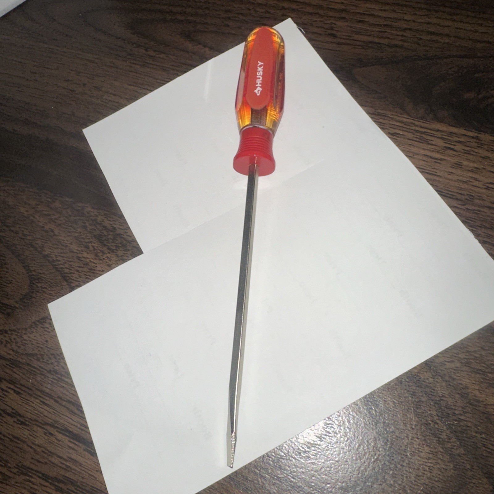 NOS Husky USA 1/8”x 4” Slotted Screwdriver 1000014545 Made In USA